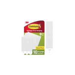 Command Picture Hanging Strips, White, X-Large, 10 Strip Pairs - For Pictures, Frames, Mirrors, Wall Decor - Damage Free Hanging