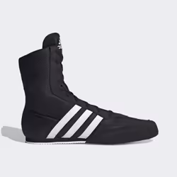Adidas Box Hog Boxing Boots - Black White - Black, UK 5.5