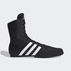 Adidas Box Hog Boxing Boots - Black White - Black, UK 5.5