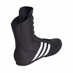 Adidas Box Hog Boxing Boots - Black White - Black, UK 5.5