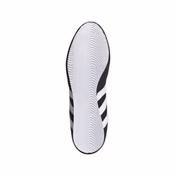Adidas Box Hog Boxing Boots - Black White - Black, UK 5.5