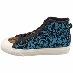 adidas Nizza Hi Rf Mens Fashion Trainers in Black Multicolour - 6.5