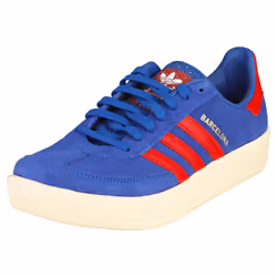 adidas Barcelona Mens Fashion Trainers in Blue Red - Size 8 UK