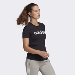Adidas GL0769, Adult, Female, Black, White, T-shirt, Image, S