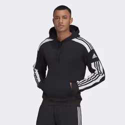 Adidas Squadra 21, Adult, Male, Hoodie, Black, Crew neck, Long sleeve