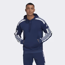 Adidas Squadra 21, Adult, Male, Hoodie, Blue, Crew neck, Long sleeve