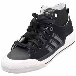adidas Nizza Hi Mens Fashion Trainers in Black White - 7.5