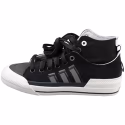 adidas Nizza Hi Mens Fashion Trainers in Black White - 7.5