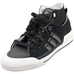 adidas Nizza Hi Mens Fashion Trainers in Black White - 7