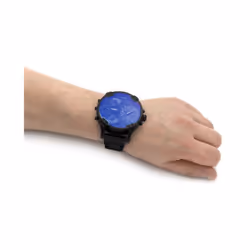 Diesel DZ7460 Mr. Daddy 2.0 Two-Hand Black-Tone Stainless Steel Watch