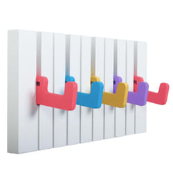 Premium Coat Hooks for Kids, WM1885-S, Wall Mounted, â Colorful Wooden Design â 29x15x2cm â Ideal for Homes, Schools & Kids' Rooms