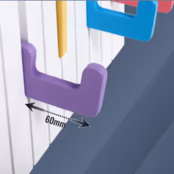 Premium Coat Hooks for Kids, WM1885-S, Wall Mounted, â Colorful Wooden Design â 29x15x2cm â Ideal for Homes, Schools & Kids' Rooms