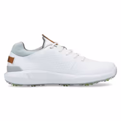 Puma Golf 2024 Mens IGNITE ARTICULATE Leather Soft Spiked Waterproof Golf Shoes - UK 7, White/Silver