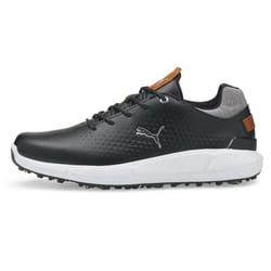 Puma Golf 2024 Mens IGNITE ARTICULATE Leather Soft Spiked Waterproof Golf Shoes - UK 8.5, Black/Silver