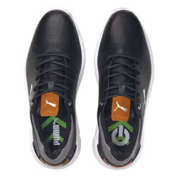 Puma Golf 2024 Mens IGNITE ARTICULATE Leather Soft Spiked Waterproof Golf Shoes - UK 8.5, Black/Silver