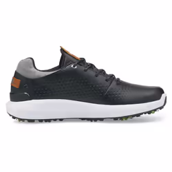Puma Golf 2024 Mens IGNITE ARTICULATE Leather Soft Spiked Waterproof Golf Shoes - UK 8.5, Black/Silver