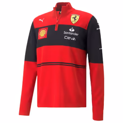 2022 Ferrari Team Half Zip Jumper (Red) - XL
