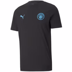 Man City Kids Black Essentials T-Shirt 24/25 - 7-8 Years