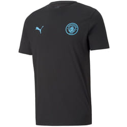 Man City Kids Black Essentials T-Shirt 24/25 - 7-8 Years