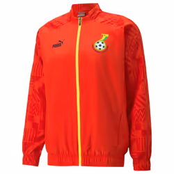 2022-2023 Ghana Prematch Jacket (Red) - M