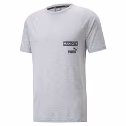 2022-2023 Man City Casuals Tee (Light Grey) - M