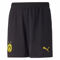 2022-2023 Borussia Dortmund Home Shorts (Black) - Kids - XLB