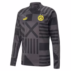 2022-2023 Borussia Dortmund Pre-Match Sweat (Black-Asphalt) - XXL