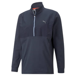 Puma Golf Mens Cloudspun WRMLBL Quarter Zip Wind Resistant Sweater - XL, Navy Blazer