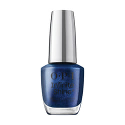 OPI Infinite Shine Awe Night Long | Sheer Dark Blue Shimmer Long Wear Gel Like Nail Polish | Vegan  Long Lasting  Streak Free