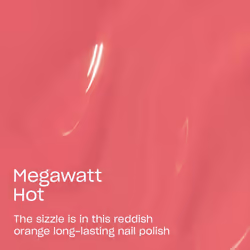 Nail Polish, Infinite Shine Long-wear System, 2nd Step, Gel-Like Nail Varnish with no UV lamp needed, Megawatt Hot 15ml