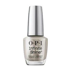 OPI Infinite Shine Work From Chrome | Opaque Bright Silver Metallic Long Wear Gel Like Nail Polish | Vegan  Long Lasting  Streak Free
