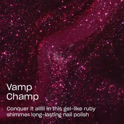 OPI Infinite Shine Vamp Champ | Sheer Dark Purple Shimmer Long Wear Gel Like Nail Polish | Vegan, Long Lasting, Streak Free