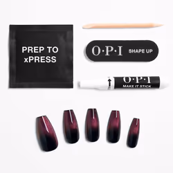 Opi xPRESS/ON Artificial Nails Nail Art #Swipe Night
