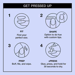 OPI xPRESS/ON Press On Nails  Up to 14 Days of Gel-Like Salon Manicure  Vegan  Sustainable Packaging  With Nail Glue  Long Blue Velvet Almond Shape Na