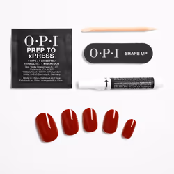 Opi xPRESS/ON Artificial Nails Iconic Shades #Big Apple Red