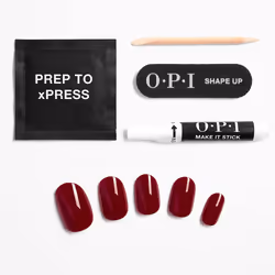 Opi xPRESS/ON Artificial Nails Iconic Shades #Malaga Wine - Additional view 2