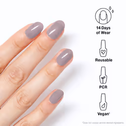 OPI xPRESS/ON Press On Nails  Up to 14 Days of Wear  Gel-Like Salon Manicure  Vegan  Sustainable Packaging  With Nail Glue  Short Neutral Nails  Taupe