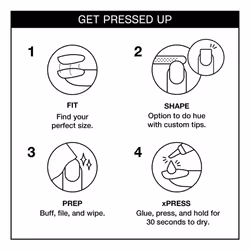 OPI xPRESS/ON Press On Nails  Up to 14 Days of Wear  Gel-Like Salon Manicure  Vegan  Sustainable Packaging  With Nail Glue  Short White Nails  Alpine