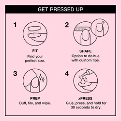 OPI xPRESS/ON Press On Nails  Up to 14 Days of Wear  Gel-Like Salon Manicure  Vegan  Sustainable Packaging  With Nail Glue  Short Pink Nails  Mod Abou