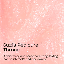 OPI Infinite Shine Suzi's Pedicure Throne | Sheer Pastel Coral Shimmer Long Wear Gel Like Nail Polish | OPI'm Dreaming Collection
