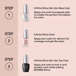 OPI Infinite Shine Teals Familiar | Sheer Pastel Mint Green Shimmer Long Wear Gel Like Nail Polish | OPI'm Dreaming Collection - Additional view 4