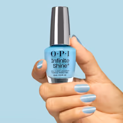 OPI Infinite Shine Living the Fanta-sea | Sheer Pastel Blue Shimmer Long Wear Gel Like Nail Polish | OPI'm Dreaming Collection