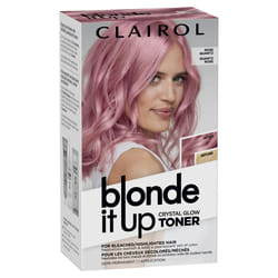 Clairol Blonde It Up Crystal Glow Toners Demi-Permanent Hair Dye  Rose Quartz Hair Color  Pack of 1