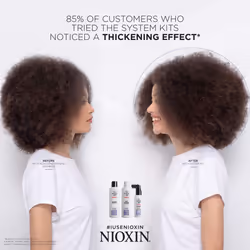 3-Part System, System 5 Chemically Treated Hair with Light Thinning, Hair Thickening Treatmen