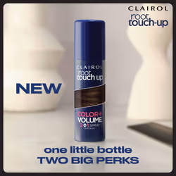 Clairol Root Touch-Up Color + Volume 2-in-1 Temporary Hair Coloring Spray  Medium Brown Hair Color  Pack of 1