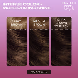 Clairol Bold & Bright Permanent Hair Dye  40 Cafecito Hair Color  Pack of 1