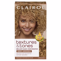 Clairol Textures & Tones Permanent Hair Dye 6G Honey Blonde Hair Color Pack of 1