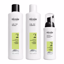 Scalp + Hair Thickening System 2 Kit - Hair Thickening System for Natural Hair with Progressed Thinning - Shampoo, Conditione ...
