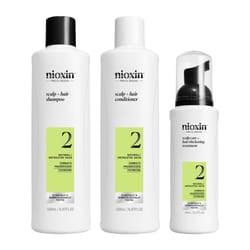 Scalp + Hair Thickening System 2 Kit - Hair Thickening System for Natural Hair with Progressed Thinning - Shampoo, Conditioner & Scalp Treatment