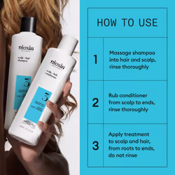 Scalp + Hair Thickening System 3 Kit - Hair Thickening System for Coloured Or Dry Damaged Hair with Light Thinning - Shampoo, Conditioner & Scalp - Additional view 4